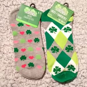 2 pairs St. Patrick's Day socks
